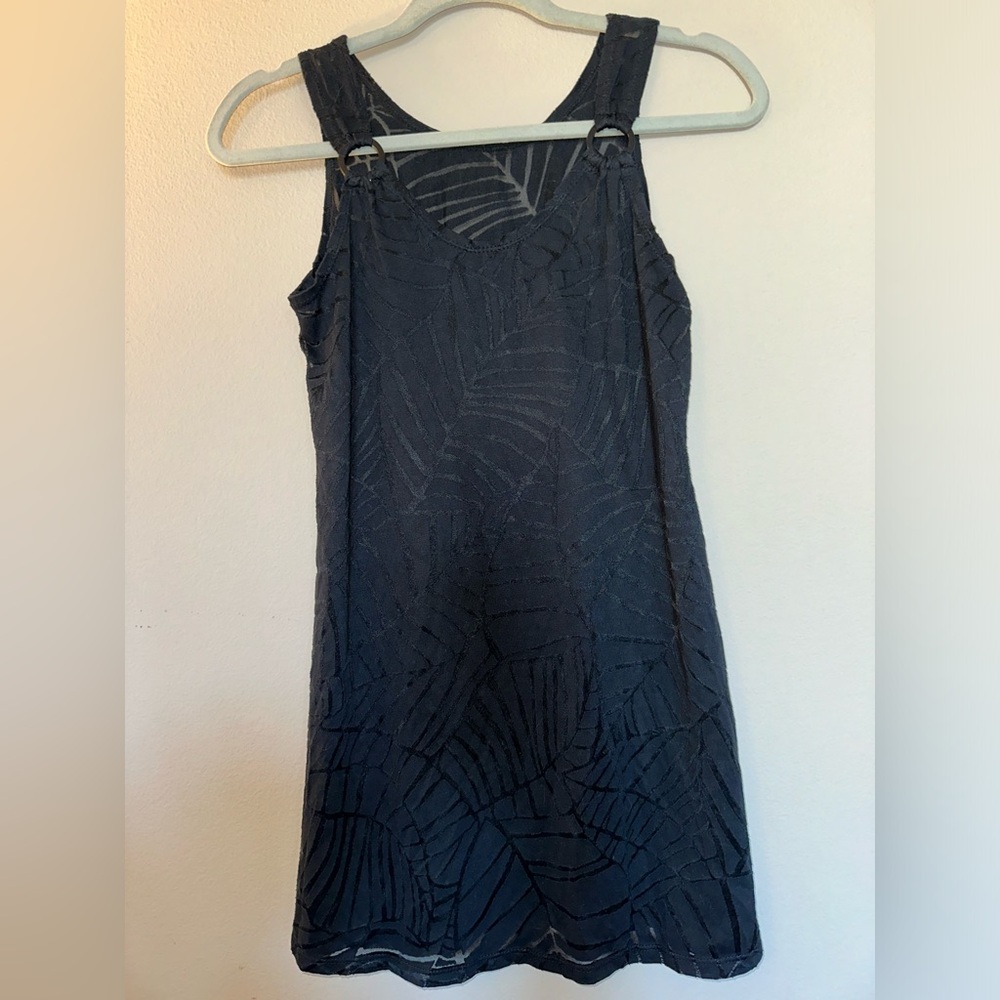 Beach Cover Up Slightly Sheer Black Size XS/S